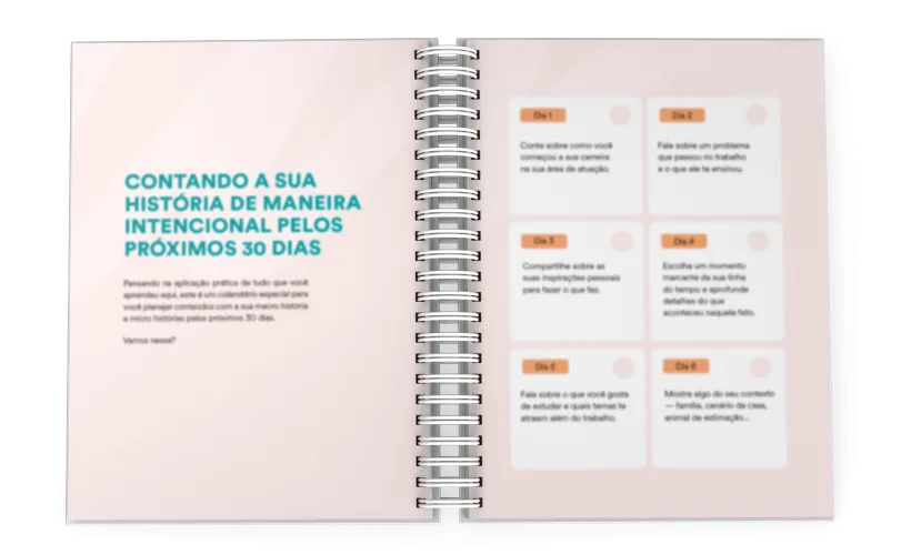Página do guia com a ferramenta Entenda seu propósito